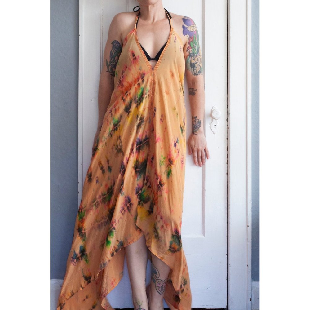 NWOT Boho Tie Dye Beach Cover-up